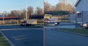 Oeps! Auto testen voor de cross loopt iets anders dan gepland