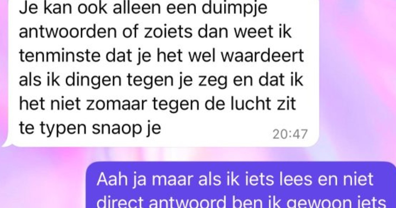Nogal dwingend figuur trapt nog even na nadat hij wordt gedumpt door date
