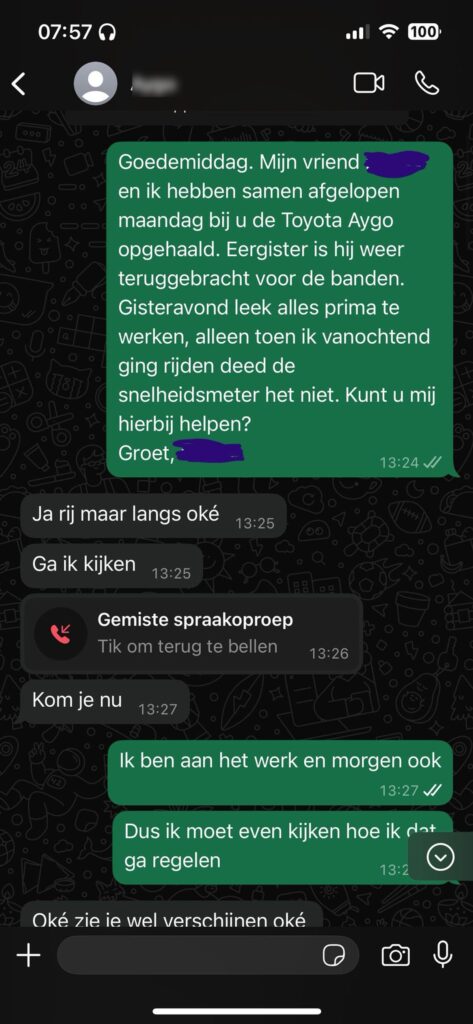 Gast heeft nogal vreemd gesprek met garagemonteur die obsessie heeft voor het woordje 'oké'