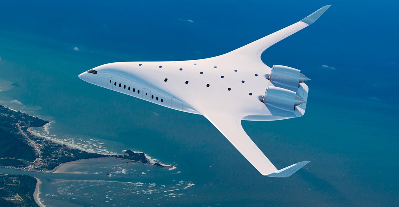blended-wing body vliegtuig