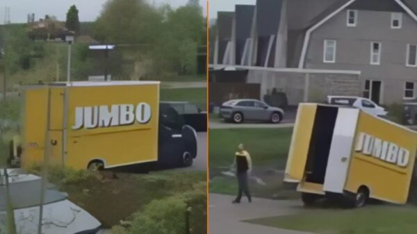 Jumbo bezorger in Ridderkerk