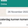 werken op zaterdag