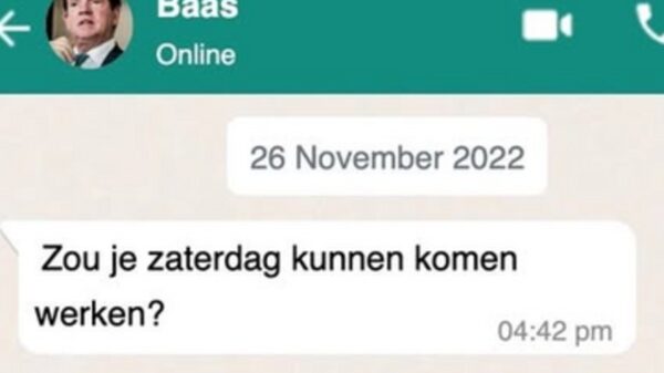 werken op zaterdag