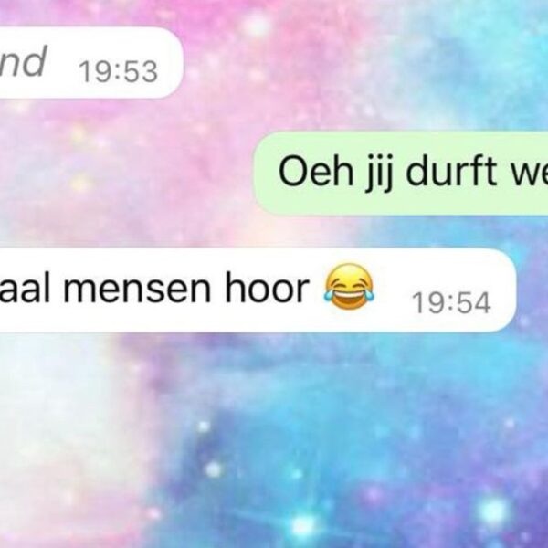 Gast op Tinder deelt uit het niets foto van tampeloeres en kan date vergeten