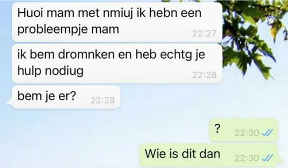 whatsapp oplichter