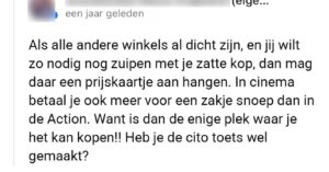 Eigenaar avondwinkel heeft geen zin in kritiek en slaat keihard terug na slechte review