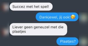 Gesprek met Wordfeud-partner die het niet heeft op emoji's heeft een extreem raar einde