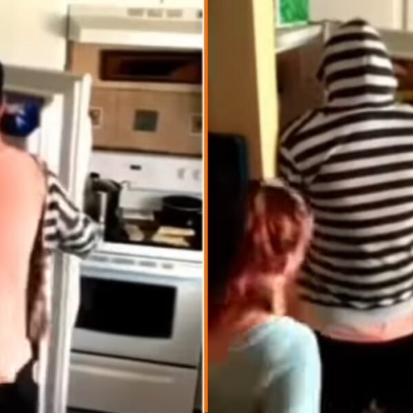 Hilarische prank met vrouw en koelkast gaat pijnlijk fout