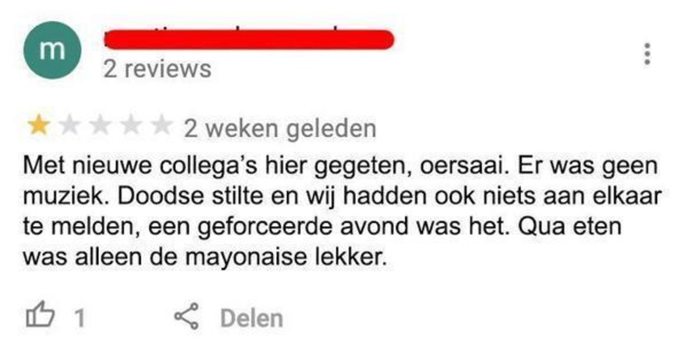 14 hilarische Google reviews waarvan je het bijna in je broek doet