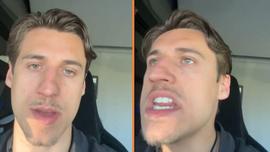 Vrachtwagenchauffeur loopt leeg over Nederlanders die met een buitenlands accent praten