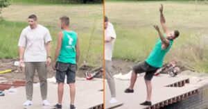 Rico Verhoeven flipt en gooit bouwvakker in het water na ruzie over aanlegsteiger