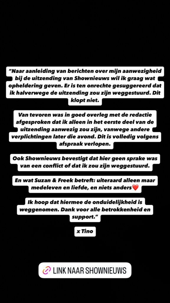 Tino Martin bij Shownieuws