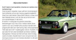 Golf Cabrio op Autoscout
