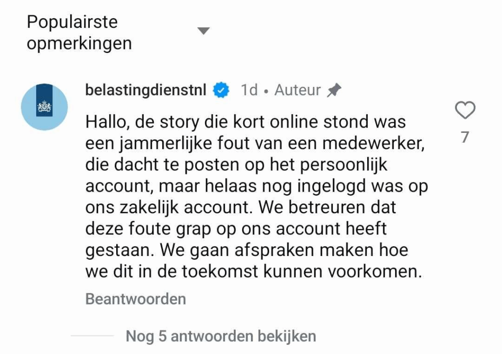 Belastingdienst medewerker