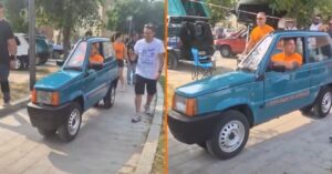 Italianen bouwen Fiat Panda om tot smalste auto ooit