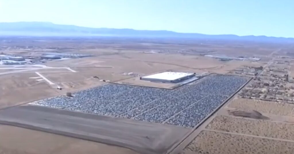 Audi's in de woestijn