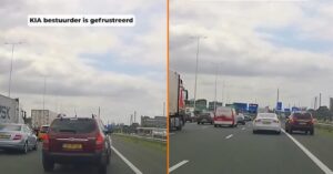 Kia-bestuurder krijgt het aan de stok met Tesla-rijder