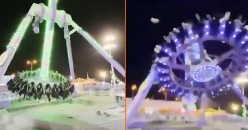 Nachtmerrie komt uit nadat kermisattractie vol mensen ineens afbreekt