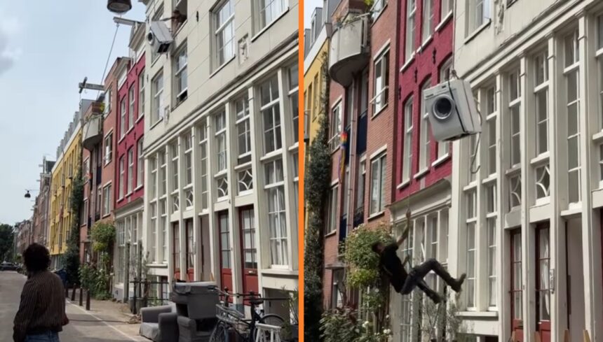 wasmachine verhuizen