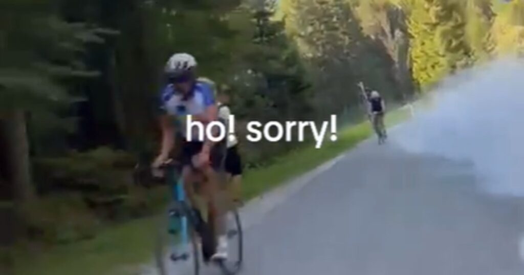 Wielrenners in Slovenië