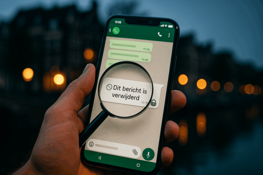 Verwijderde WhatsApp berichten teruglezen