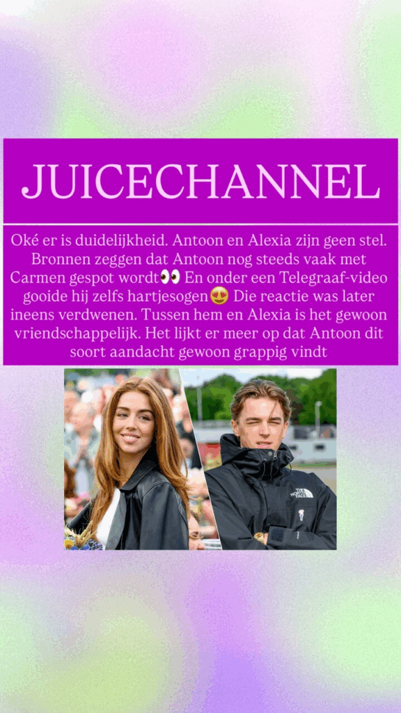 Alexia en zanger Antoon