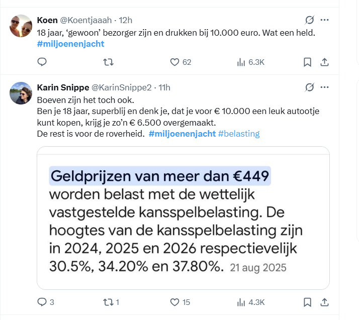 Miljoenenjacht deelnemer