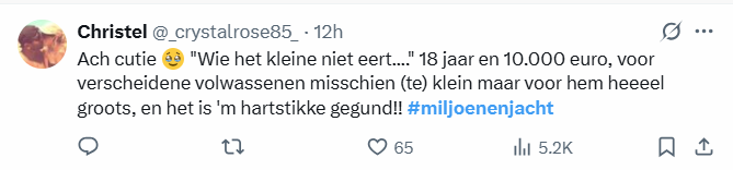 Miljoenenjacht deelnemer
