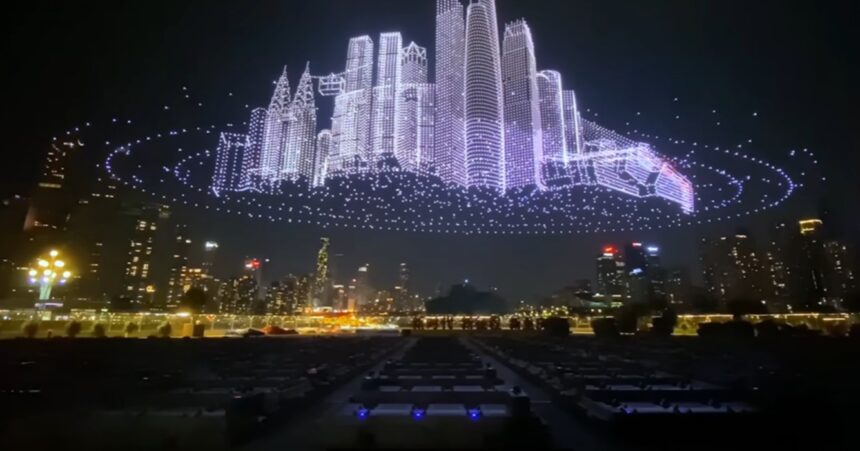 Lichtshow met drones
