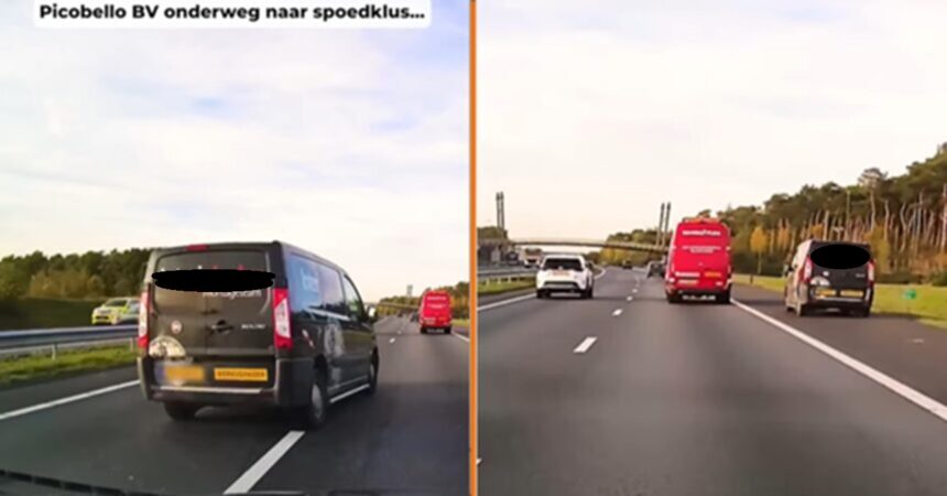 Bestuurder bedrijfsbusje kan morgen op zoek naar nieuwe baan na levensgevaarlijke inhaalactie