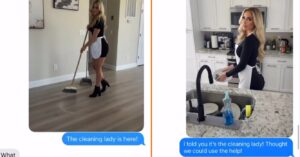 Gast riskeert maand op de bank slapen hilarische 'schoonmaakster' AI-prank