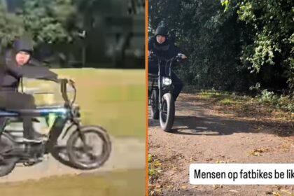 Gast maakt heerlijke parodie op hedendaagse Fatbike terreur van tegenwoordig