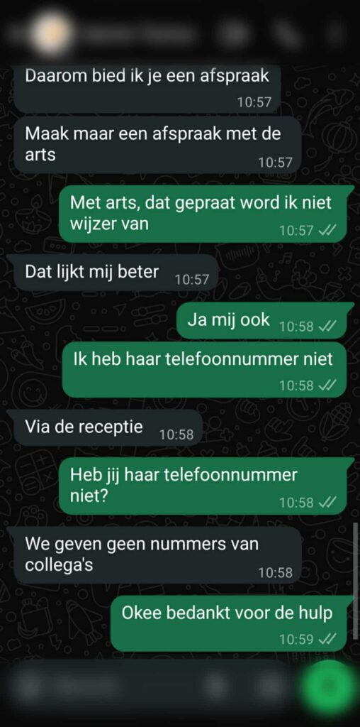 Niet al te sympathieke hulpverlener blijkt misschien niet helemaal geschikt voor werken met mensen