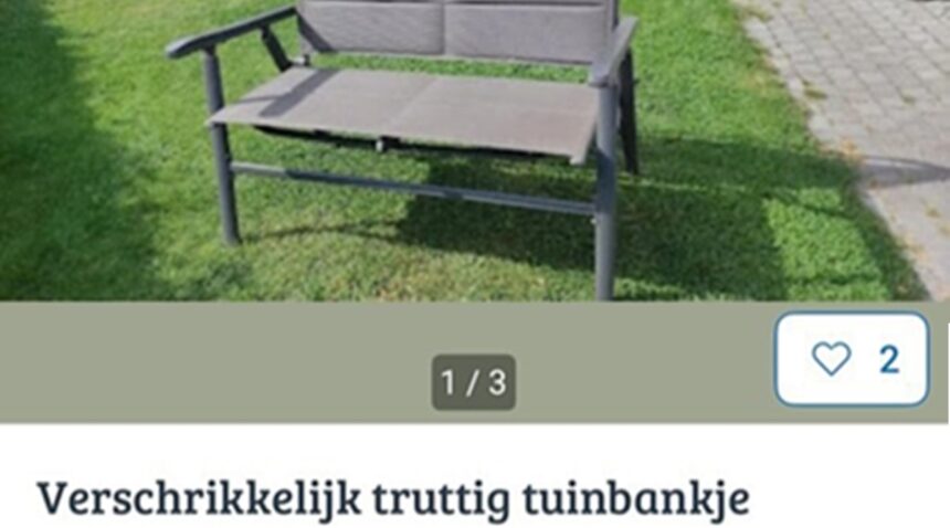 Bankje op Marktplaats