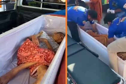 Thaise vrouw doodskist