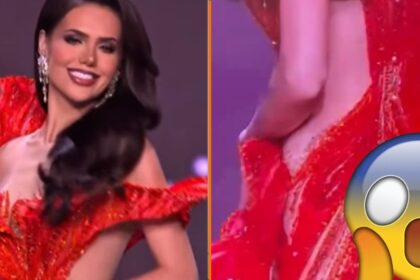 Miss Nederland scheurt uit haar jurk tijdens Miss Universe-verkiezingen 2025 (