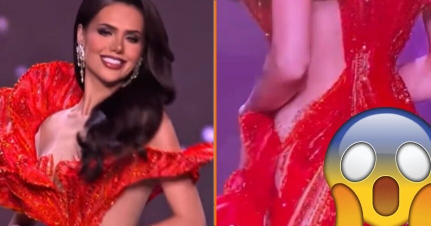 Miss Nederland scheurt uit haar jurk tijdens Miss Universe-verkiezingen 2025 (