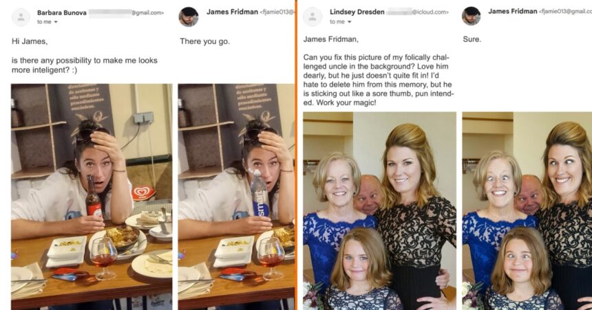 Weer 10 van de meest hilarische fotobewerkingen van Photoshop-legende James Fridman