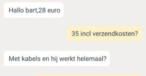 Marktplaats onderhandeling