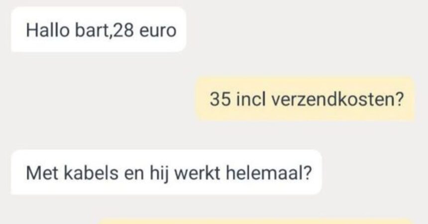 Marktplaats onderhandeling