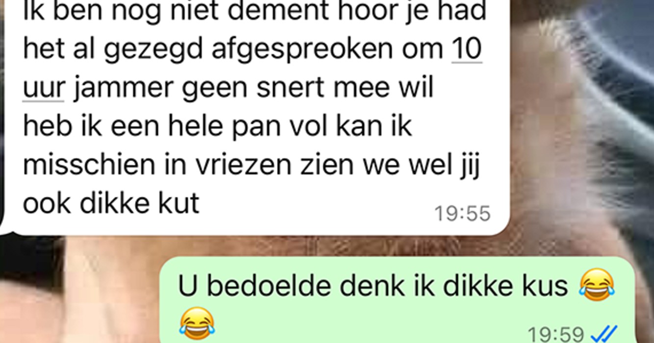Dame heeft Whatsapp chat met haar oma waarvan je het bijna in je broek doet