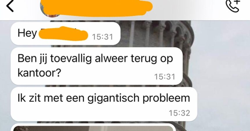 Gast moet met spoed terug naar werk om collega met een 'gigantisch probleem' te redden