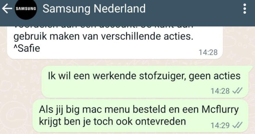 Samsung klantenservice