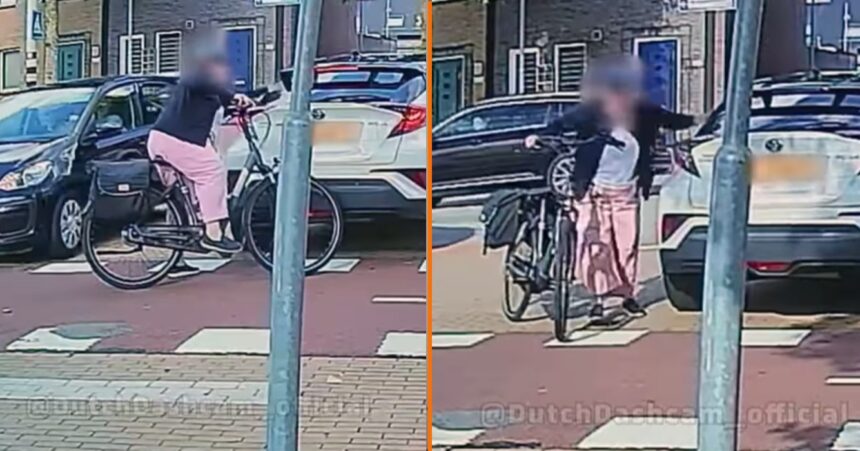 'Fiets-Karen' die totaal uit het lint gaat tegen automobilist gaat internet over: 'Die is niet goed!'