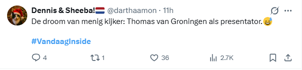 Thomas van Groningen Vandaag Inside