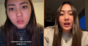 TikTok-dame ontslagen nadat ze los gaat in video over kerstpakket: 'Wat moet ik ermee?!