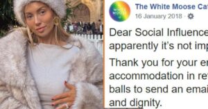 Hoteleigenaar sloopt influencer die probeert gratis overnachtingen te regelen in ruil voor 'feature'