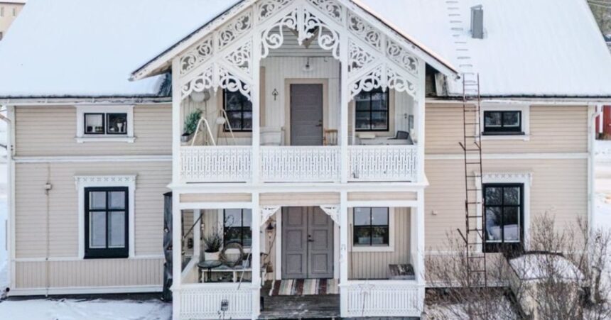 Prachtig sneeuwpaleis in Zweden te koop voor minder dan een ton!