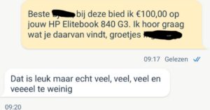 Idioten op Marktplaats