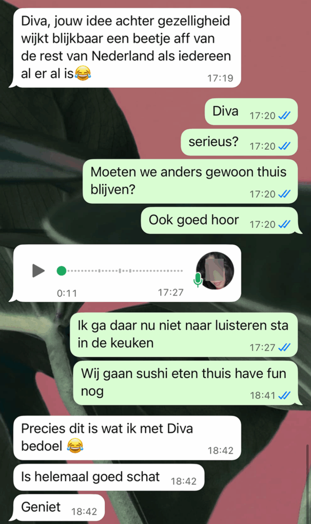 Dame afgekafferd door schoonzus omdat ze door haar vriend te laat is voor kerstborrel